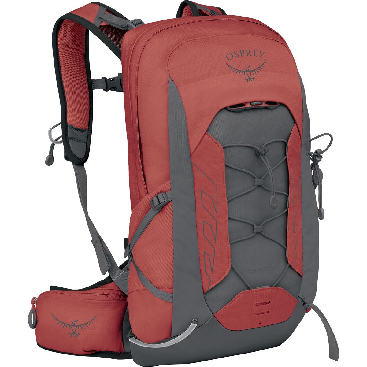 Image of Osprey Packs Tempest 11L Backpack - Women's Red Pampas/Coal Grey, One Size
