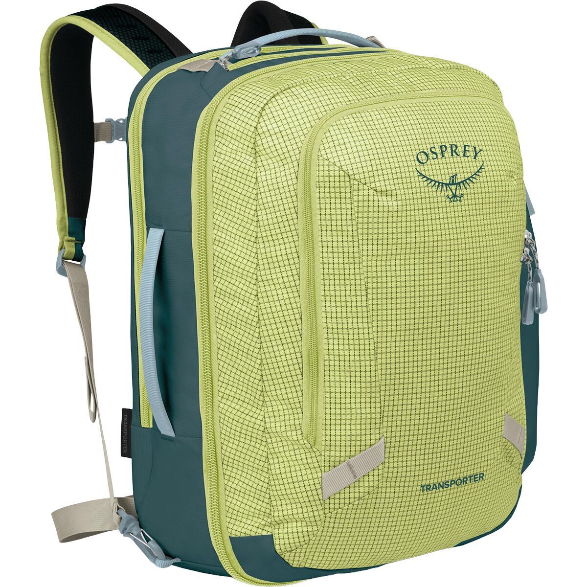 Image of Osprey Packs Transporter 36L Travel Pack Glow Dew/Torrent Blue, One Size