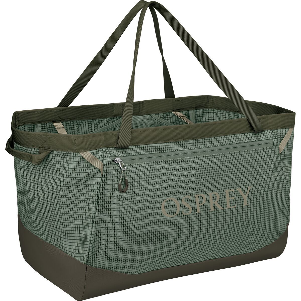 Image of Osprey Packs Transporter 60L Gear Tote Bag Pine Leaf/Earl Grey, One Size