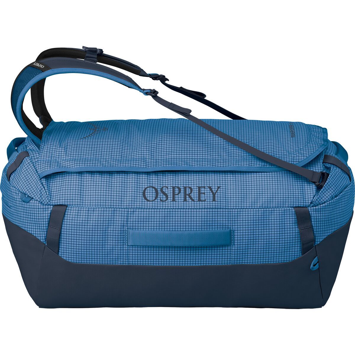 Image of Osprey Packs Transporter 65L Duffel Bag Blue Flame/Nocturnal Blue, One Size