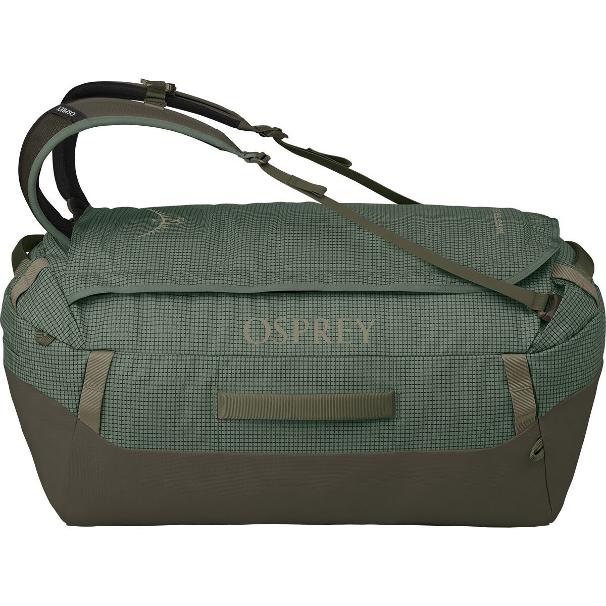 Image of Osprey Packs Transporter 65L Duffel Bag Pine Leaf/Earl Grey, One Size