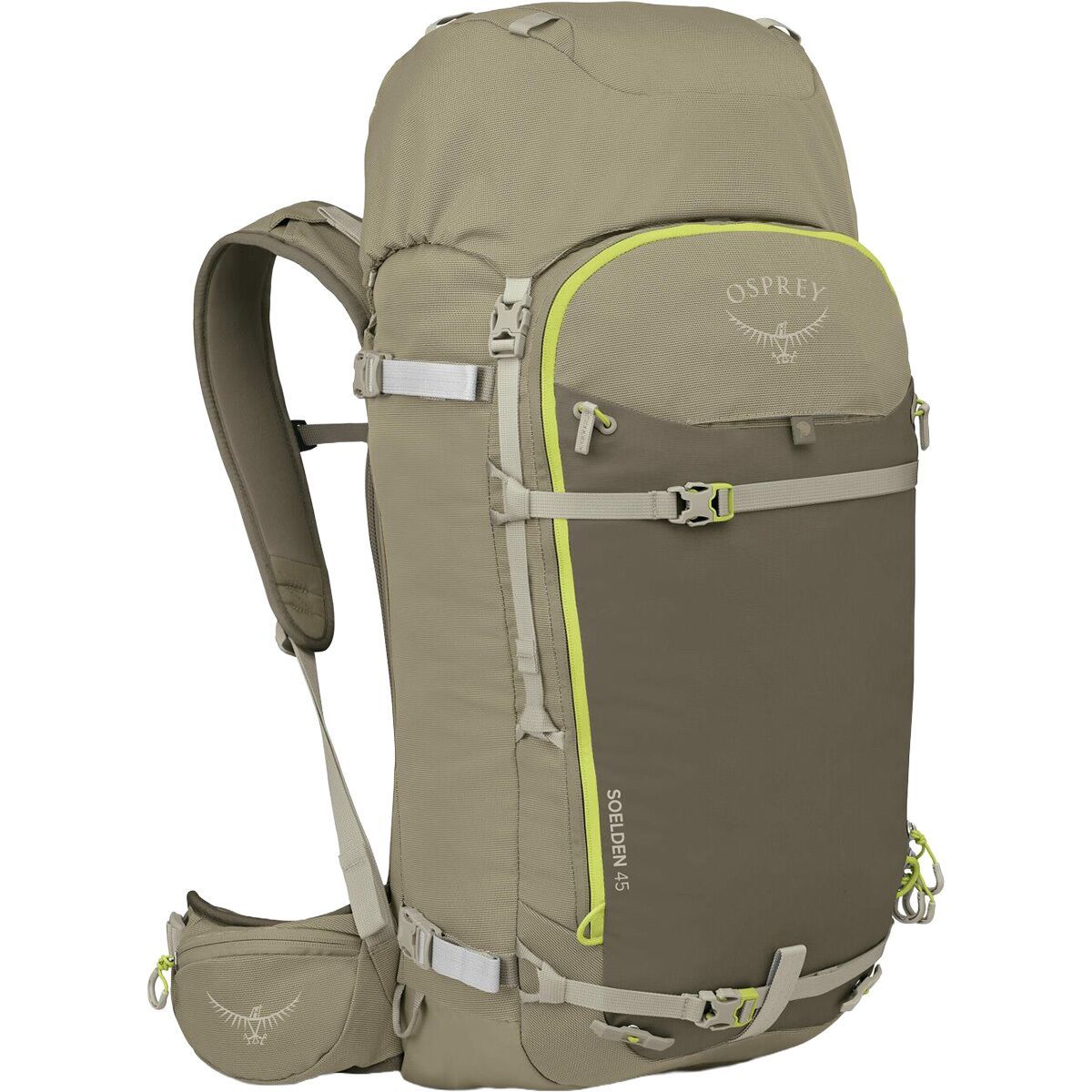 Image of Osprey Packs Soelden 45 Backpack - Men's Olive Tan/Earl Grey, One Size