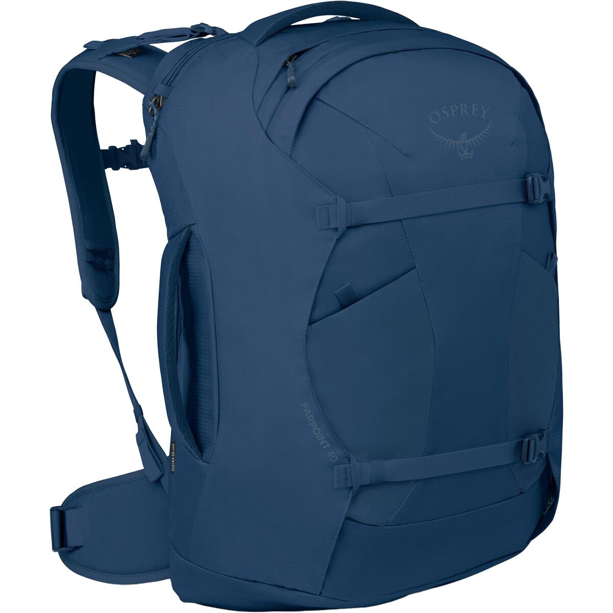 osprey 40 travel backpack Farpoint 40-Muted Space Blue complemented by several internal pockets Osprey Farpoint 40 Review |