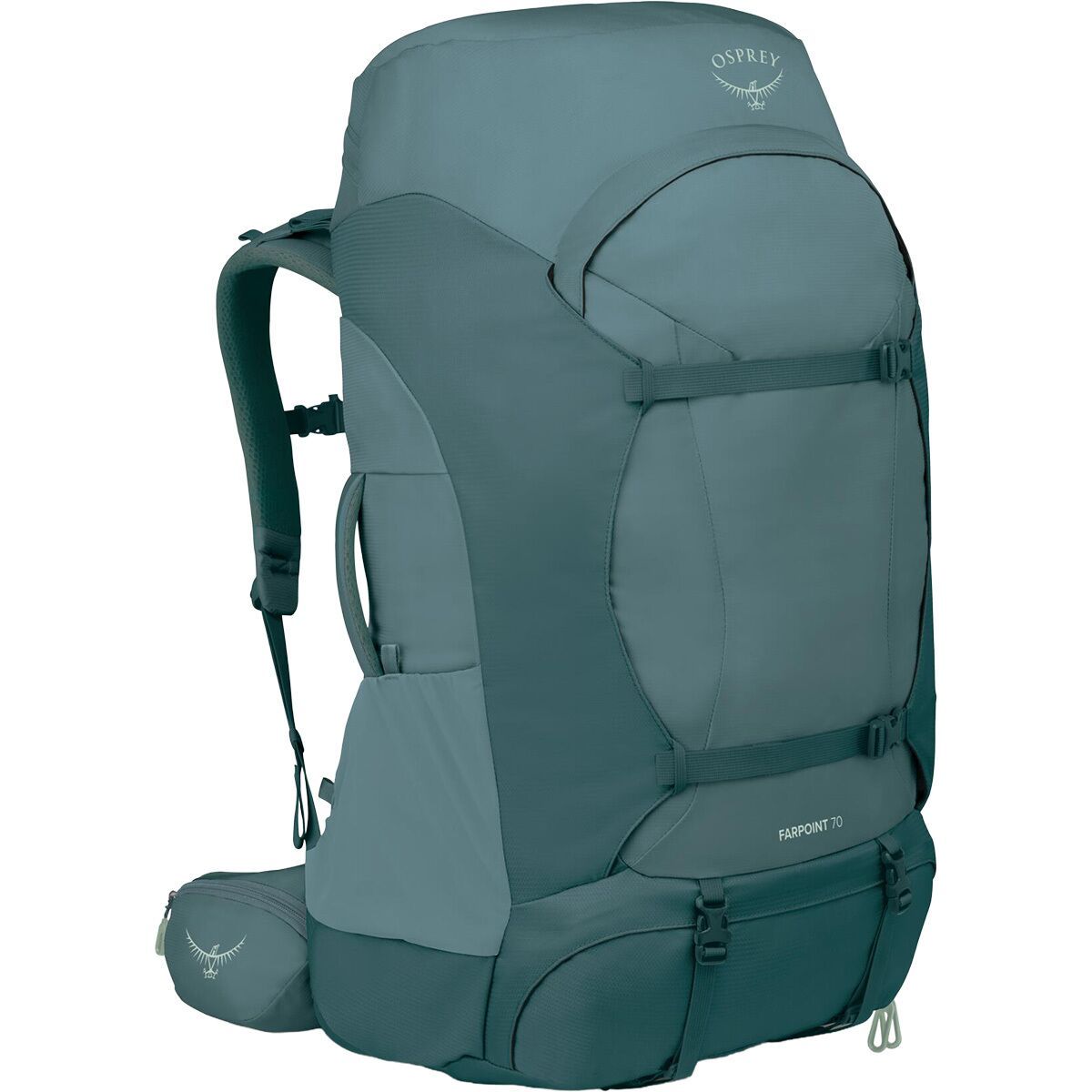 Image of Osprey Packs Farpoint Trek 70L Travel Pack Cascade Blue/Torrent Blue, One Size