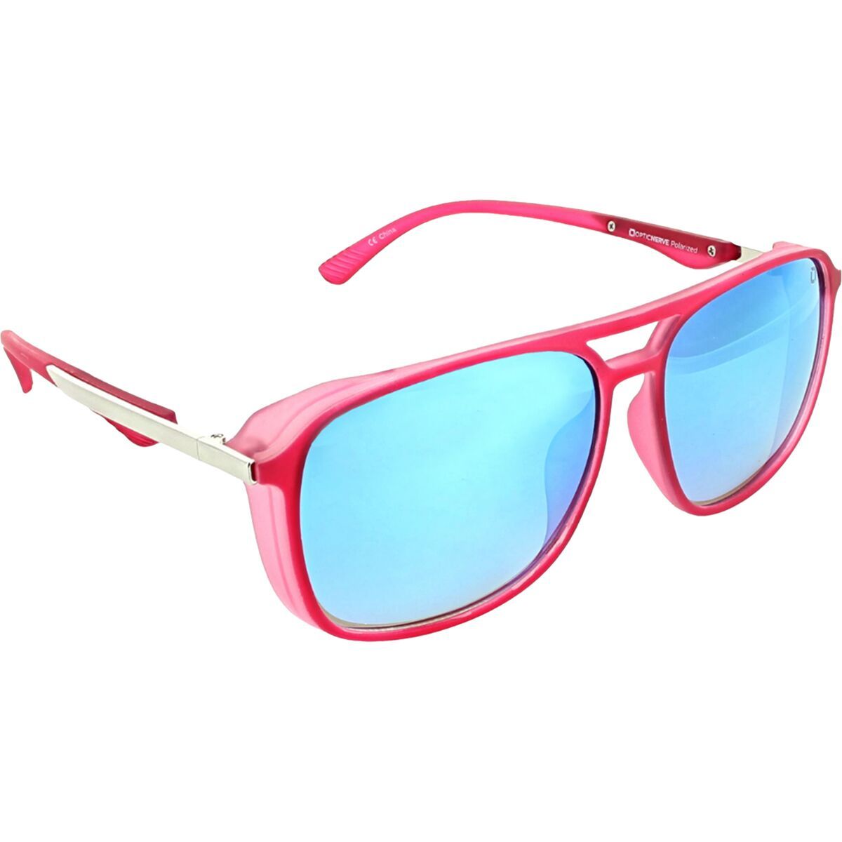 Optic Nerve Cousin Polarized Sunglasses Crystal Pink, M