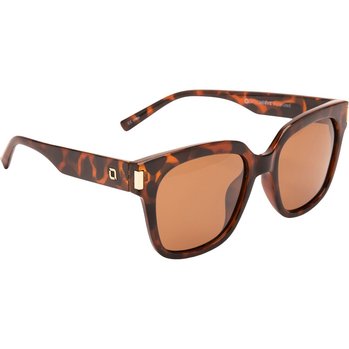 Image of Optic Nerve Gracie Polarized Sunglasses Shiny Tortoise/Polarized Brown Lens, M
