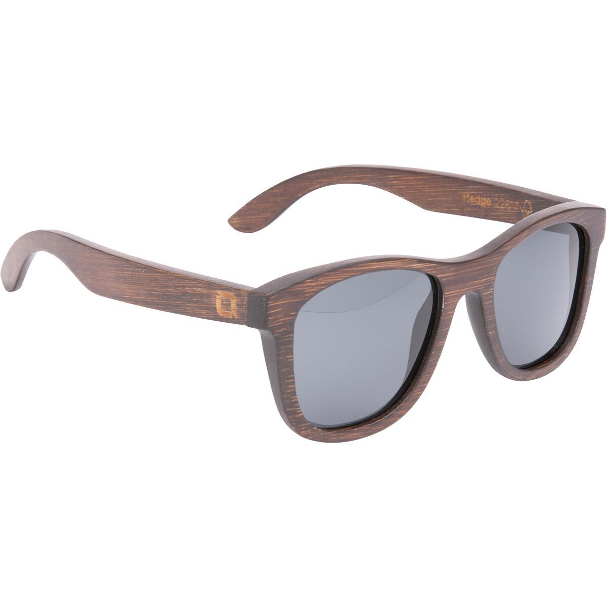 Image of Optic Nerve Hedge Polarized Sunglasses Dark Bamboo/Polarized Smoke Lens, M