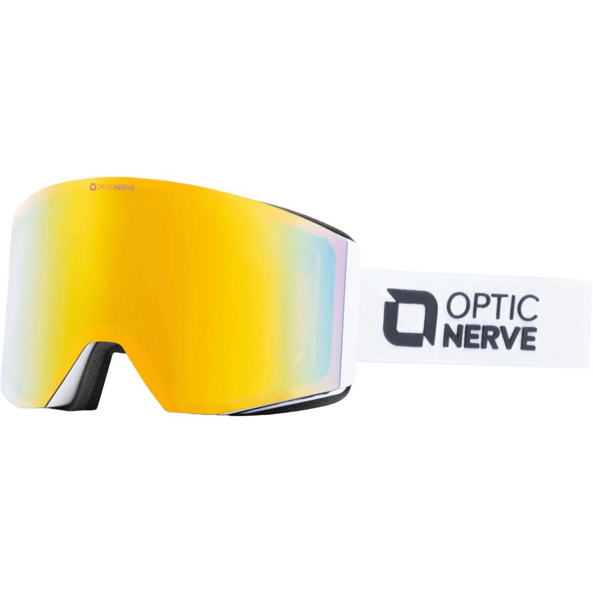 Image of Optic Nerve Quandary Goggles Quandary White Frame/Red Mirror Lens, M