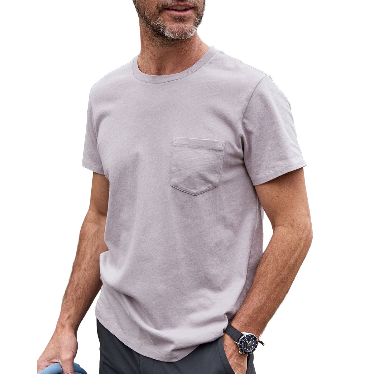 Image of Outerknown Groovy Pocket T-Shirt - Men's Sleet, XL