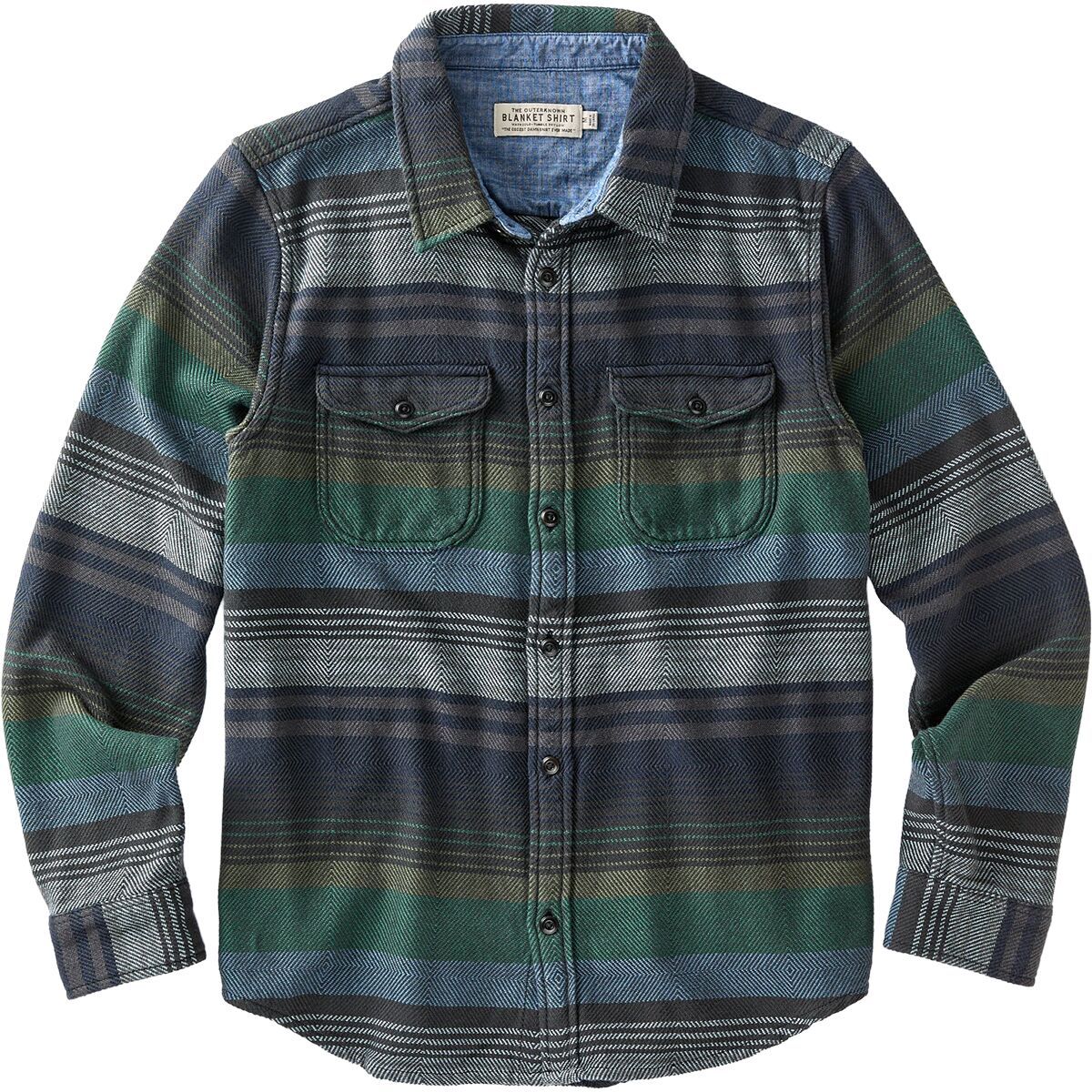 Image of Outerknown Blanket Shirt - Men's Copper Sonoran Stripe, XXL