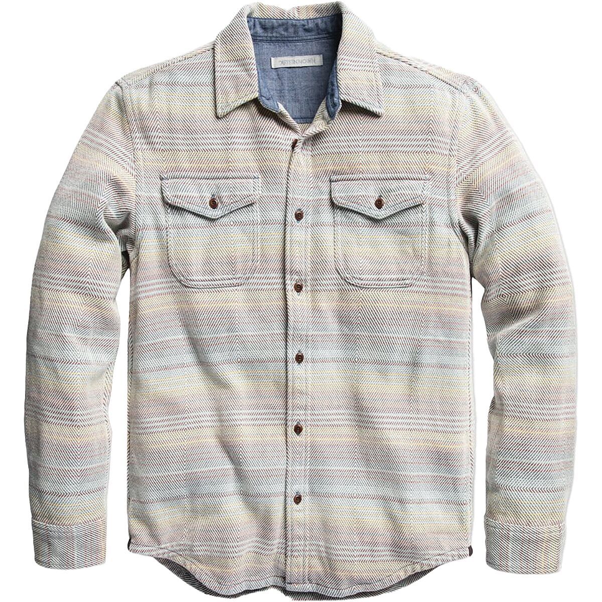 Image of Outerknown Blanket Shirt - Men's Sunrise Mojave Stripe, S
