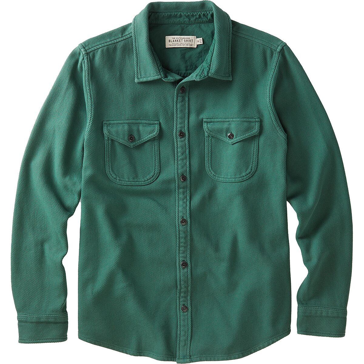 Image of Outerknown Chroma Blanket Shirt - Men's Grassland, L