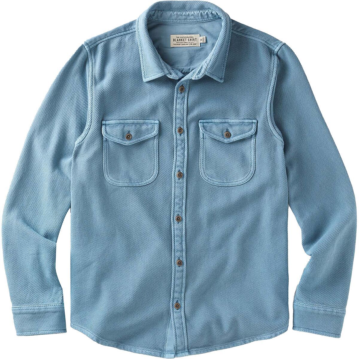 Image of Outerknown Chroma Blanket Shirt - Men's Ks Hazy Sea, XL