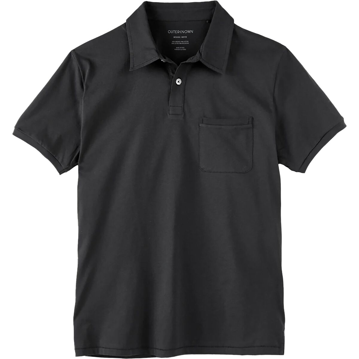 Image of Outerknown Sojourn Polo - Men's Pitch Black, S