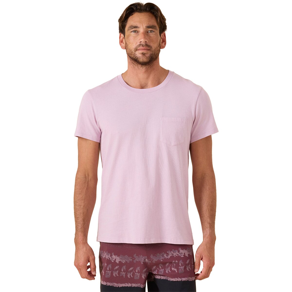 Image of Outerknown Groovy Pocket T-Shirt - Men's Dawn Pink, S