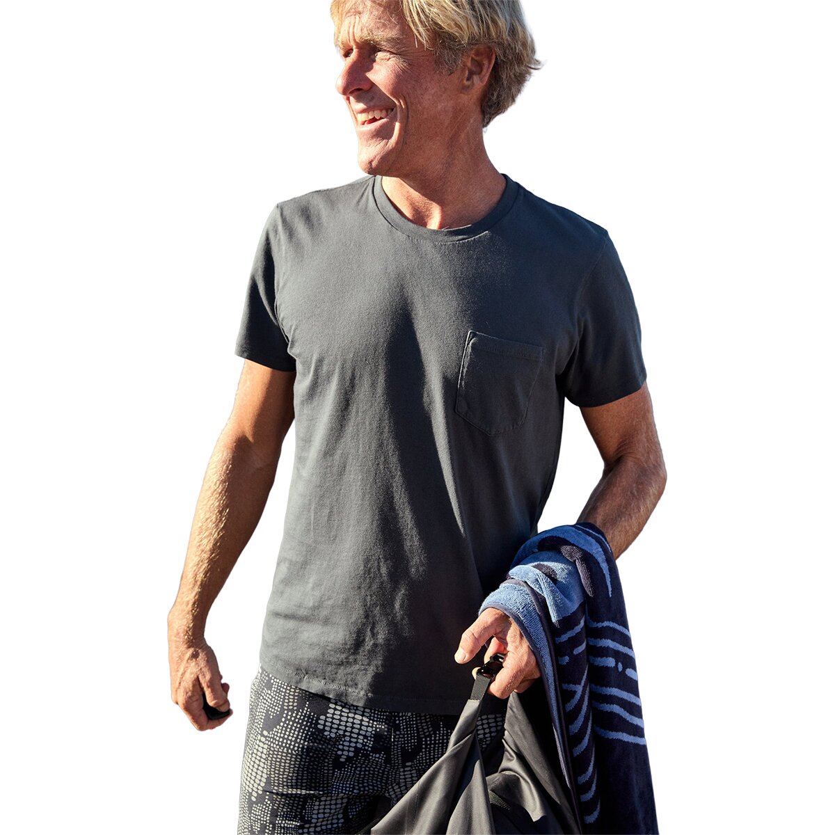 Image of Outerknown Groovy Pocket T-Shirt - Men's True Black, S