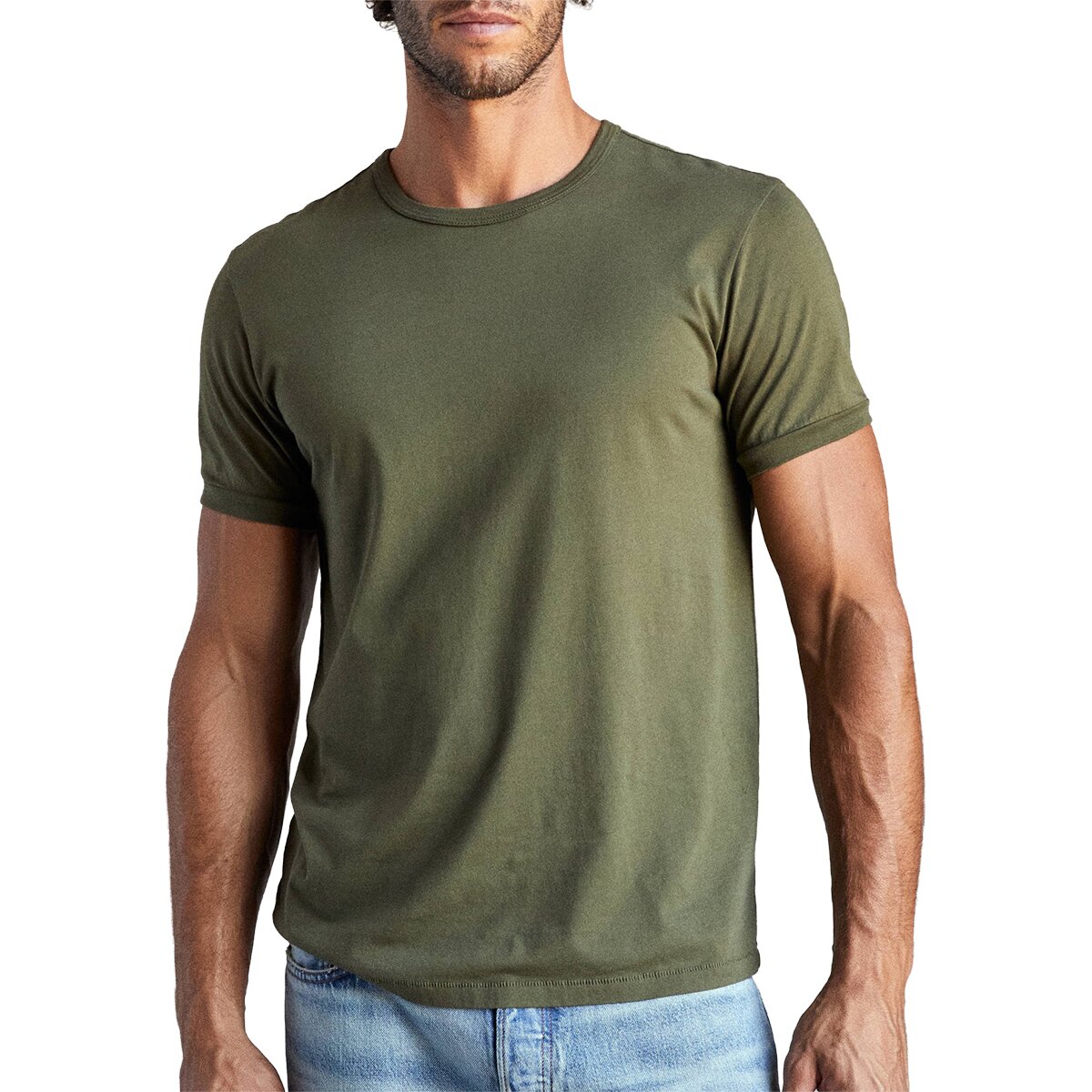 Image of Outerknown Sojourn T-Shirt - Men's Olive Night, S