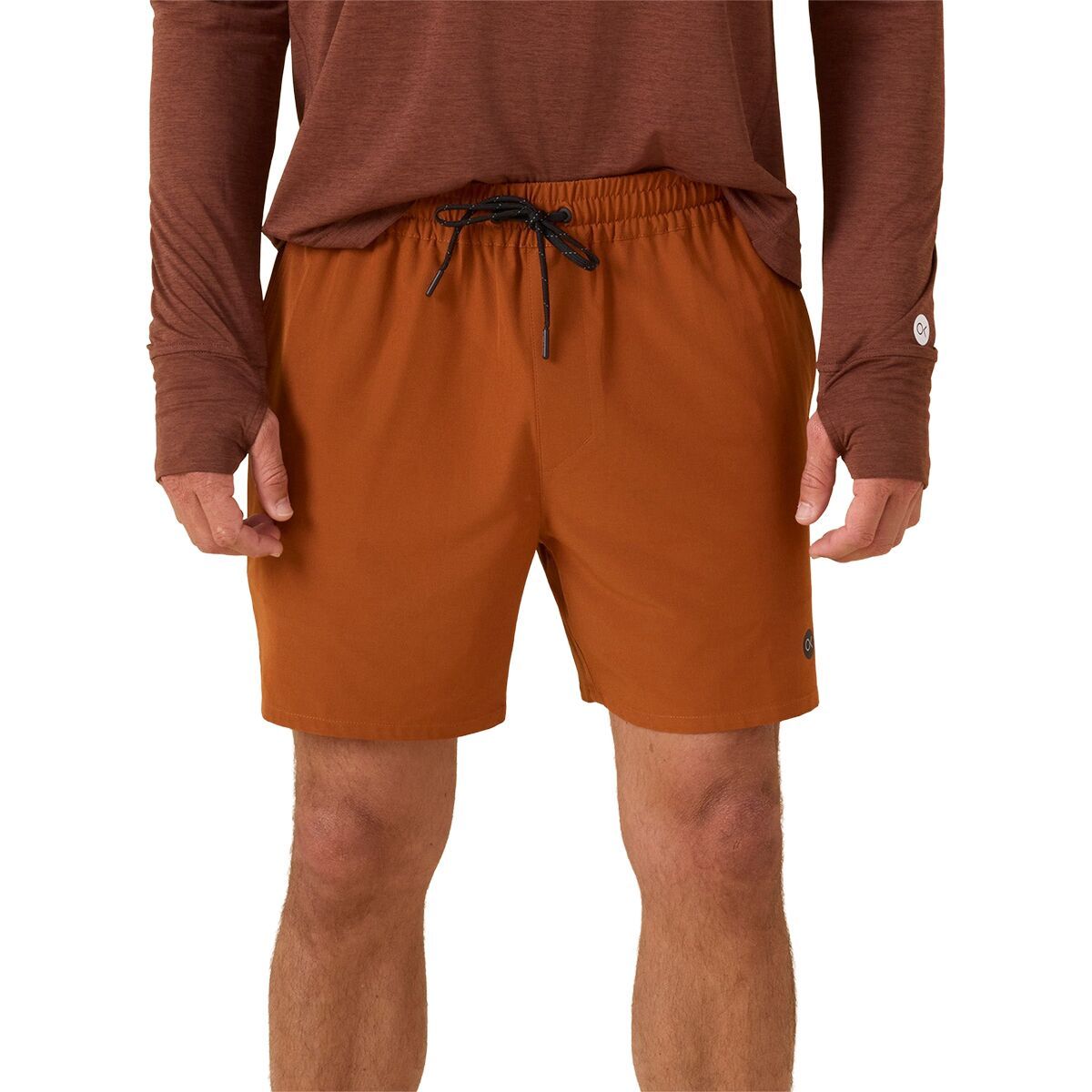 Image of Outerknown All Time Stretch Volley Swim Trunk - Men's Burnt Orange, XL