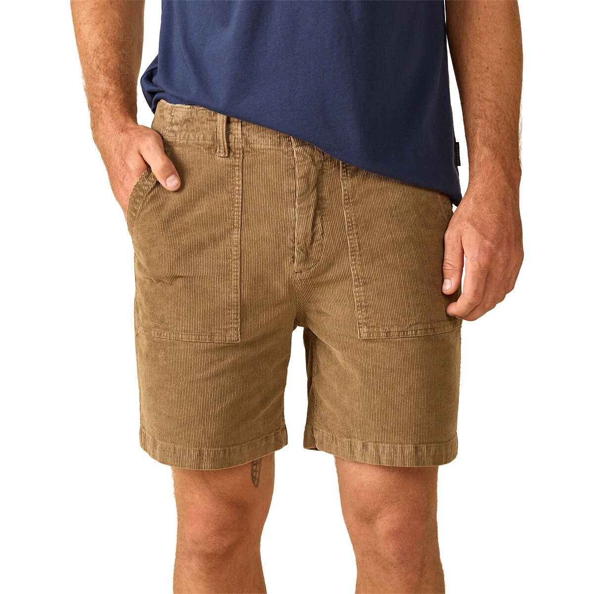 Image of Outerknown Seventyseven Cord Utility Short - Men's Tawny Wood, 34