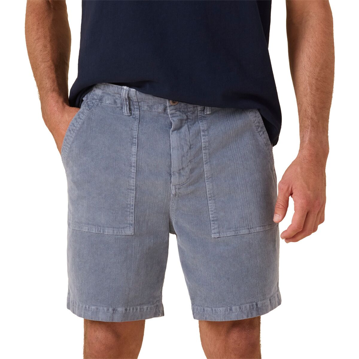 Image of Outerknown Seventyseven Cord Utility Short - Men's Washed Marine, 33