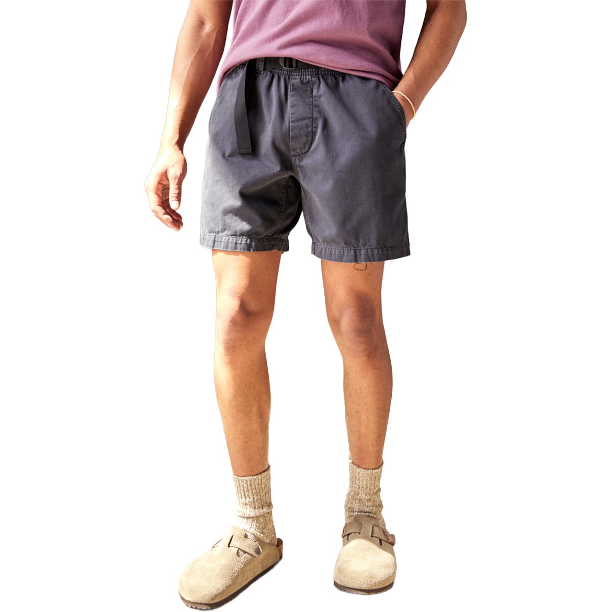 Image of Outerknown Twill Trail Short - Men's Washed Black, M