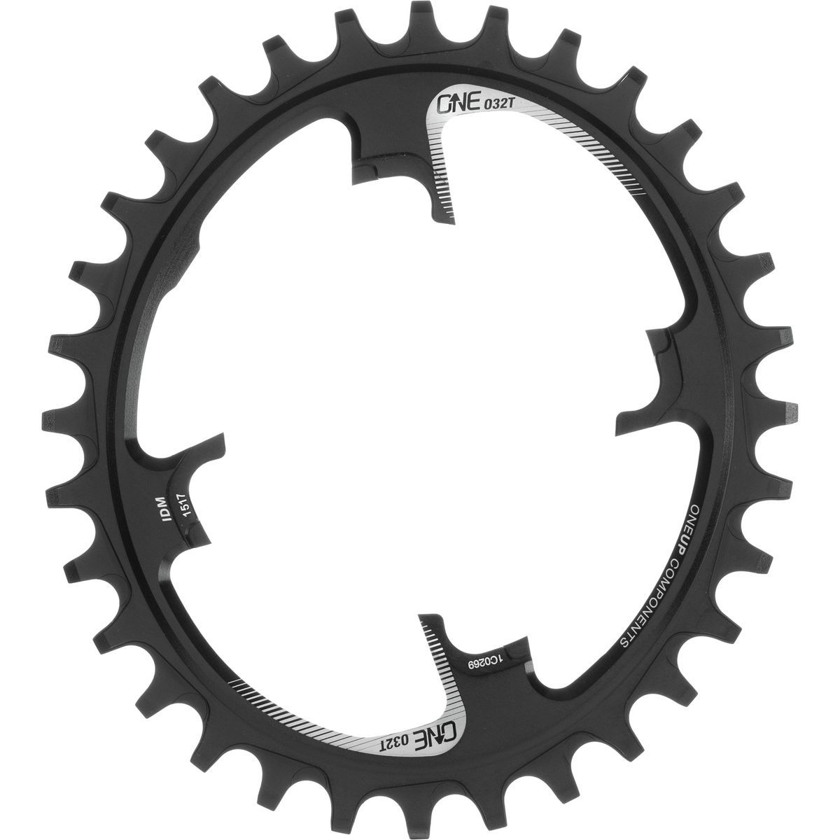 Image of OneUp Components Switch Oval Traction Chainring Black, 34t