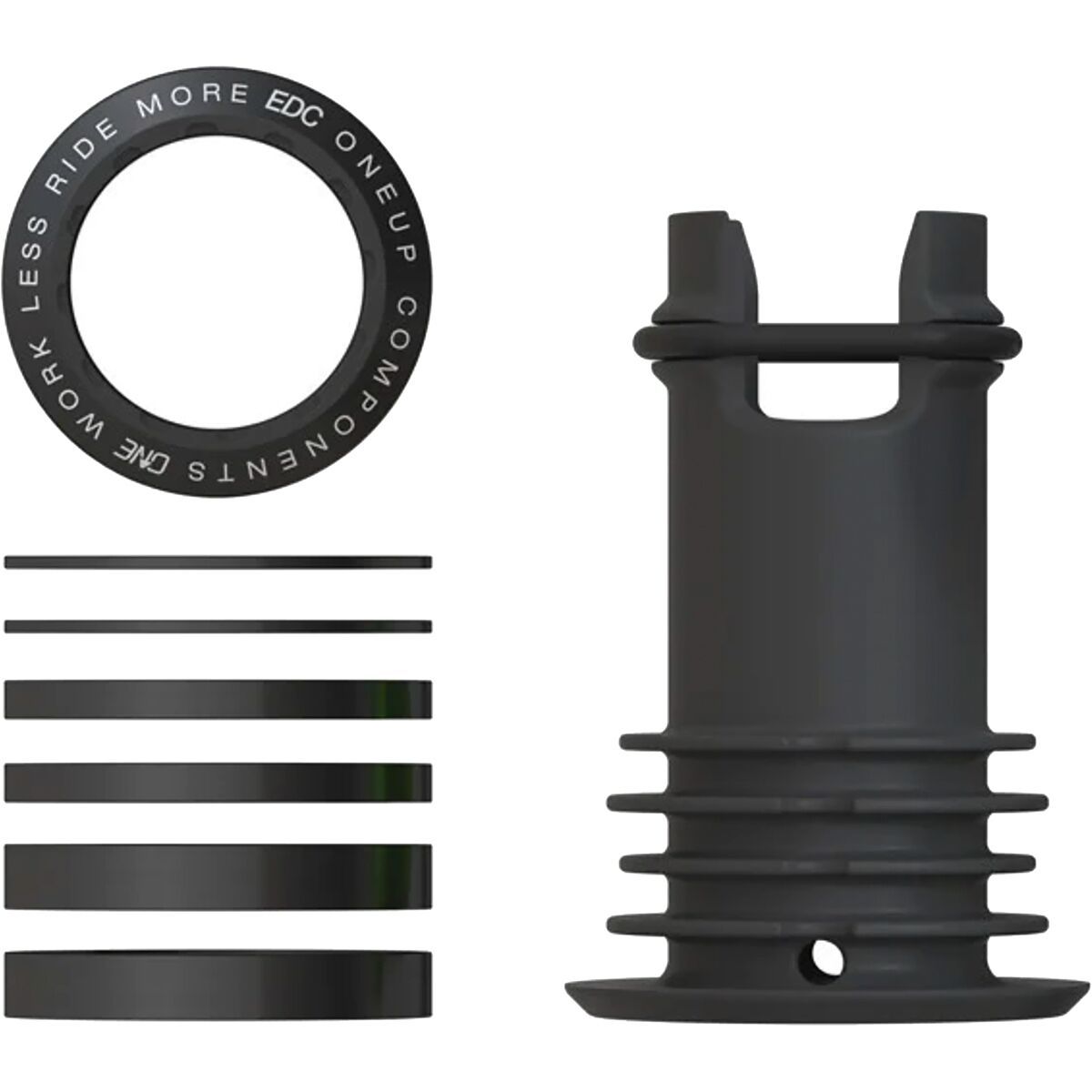 Image of OneUp Components EDC Top Cap Black, One Size