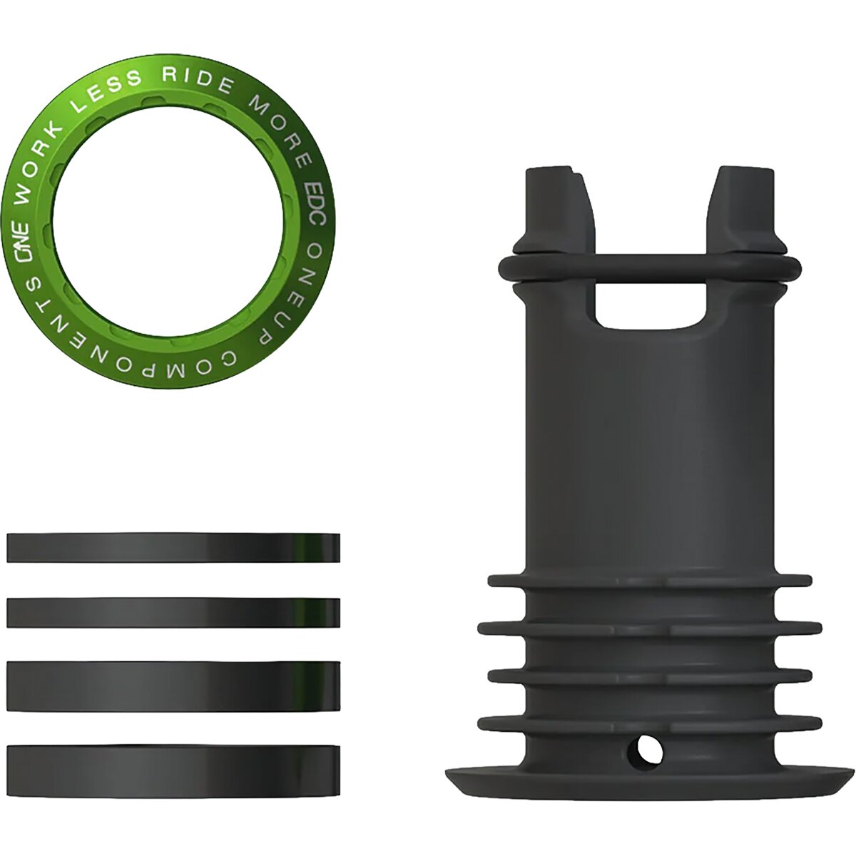 Image of OneUp Components EDC Top Cap Dark Green, One Size