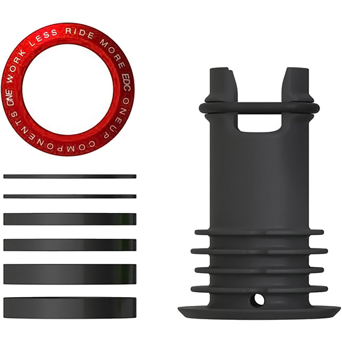 Image of OneUp Components EDC Top Cap Red, One Size