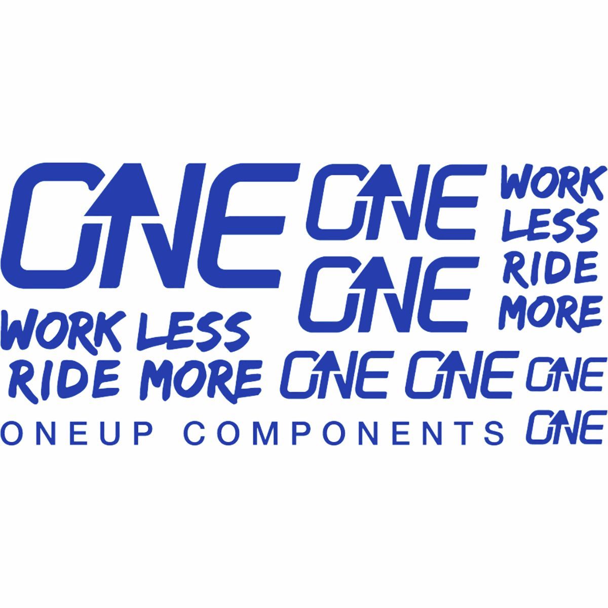 Image of OneUp Components Handlebar Decal Kit Blue, Kit