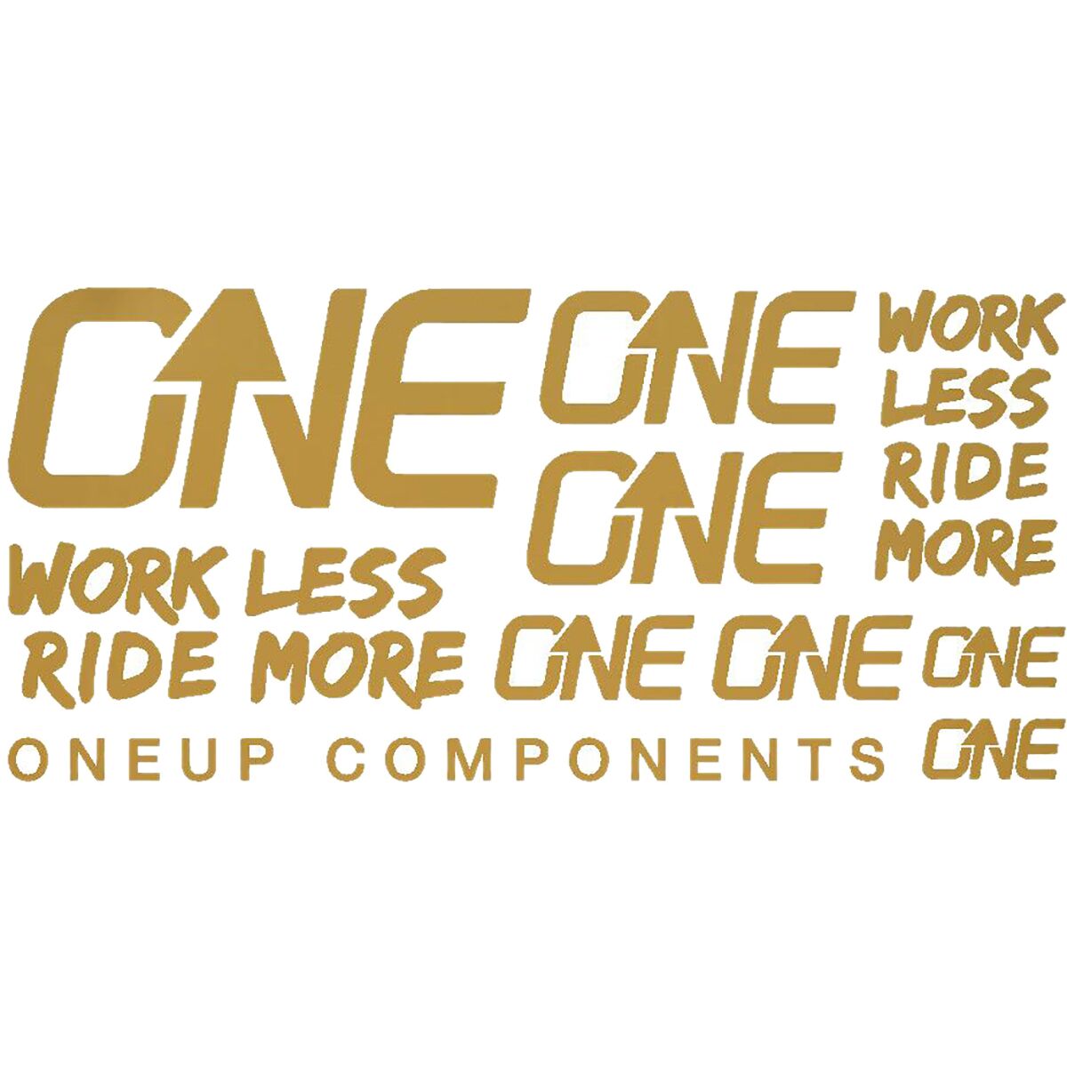 Image of OneUp Components Handlebar Decal Kit Gold, Kit
