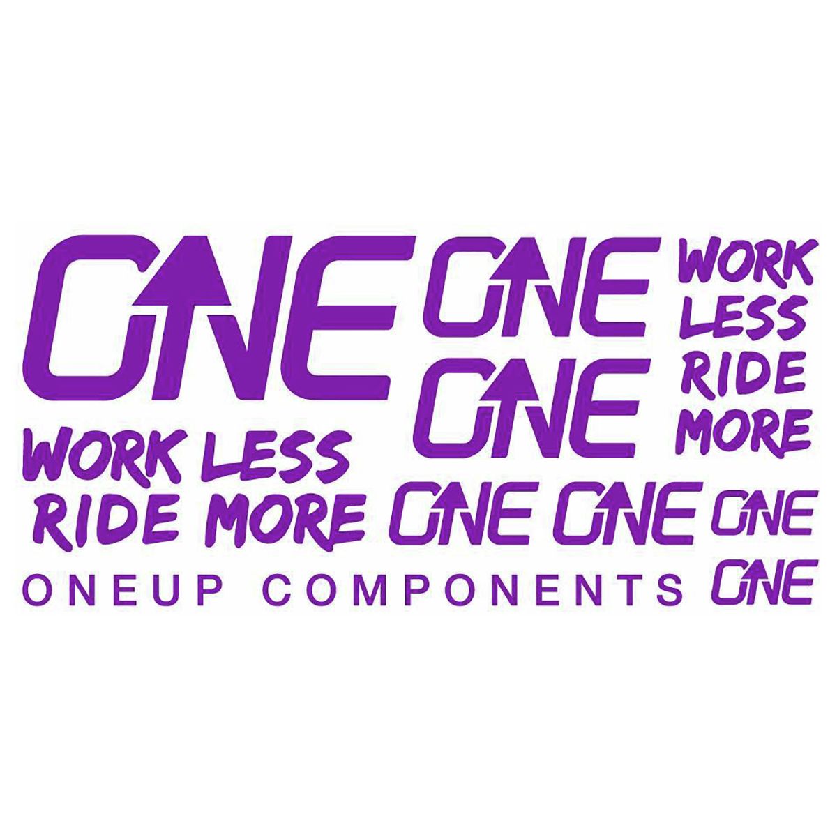 Image of OneUp Components Handlebar Decal Kit Purple, Kit