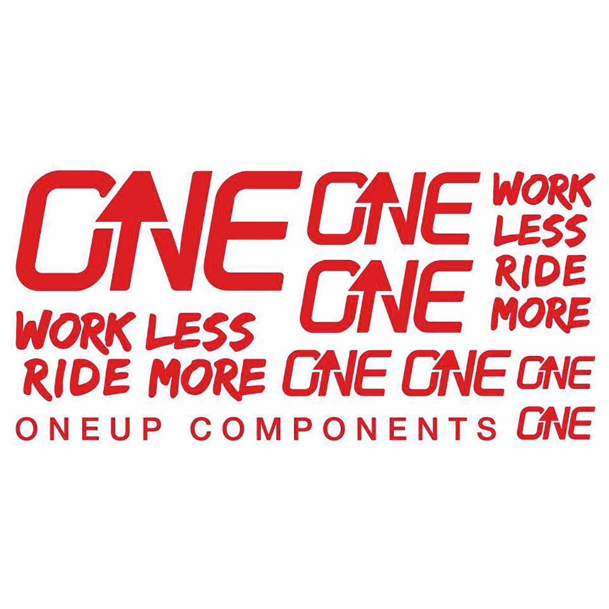 Image of OneUp Components Handlebar Decal Kit Red, Kit