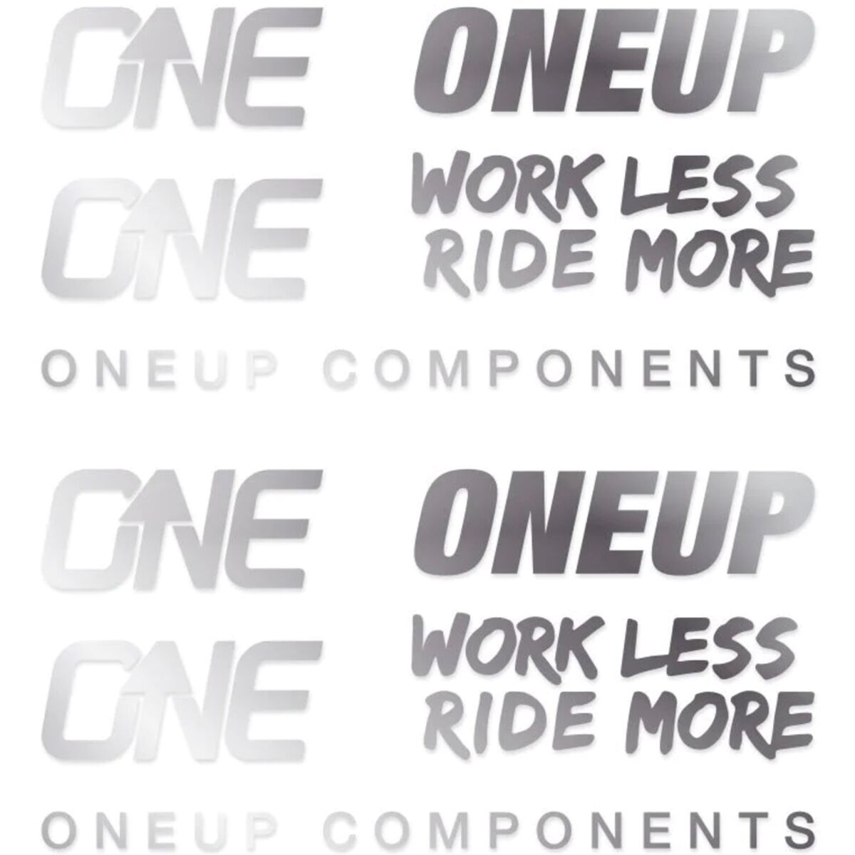 Image of OneUp Components Handlebar Decal Kit Silver, Kit