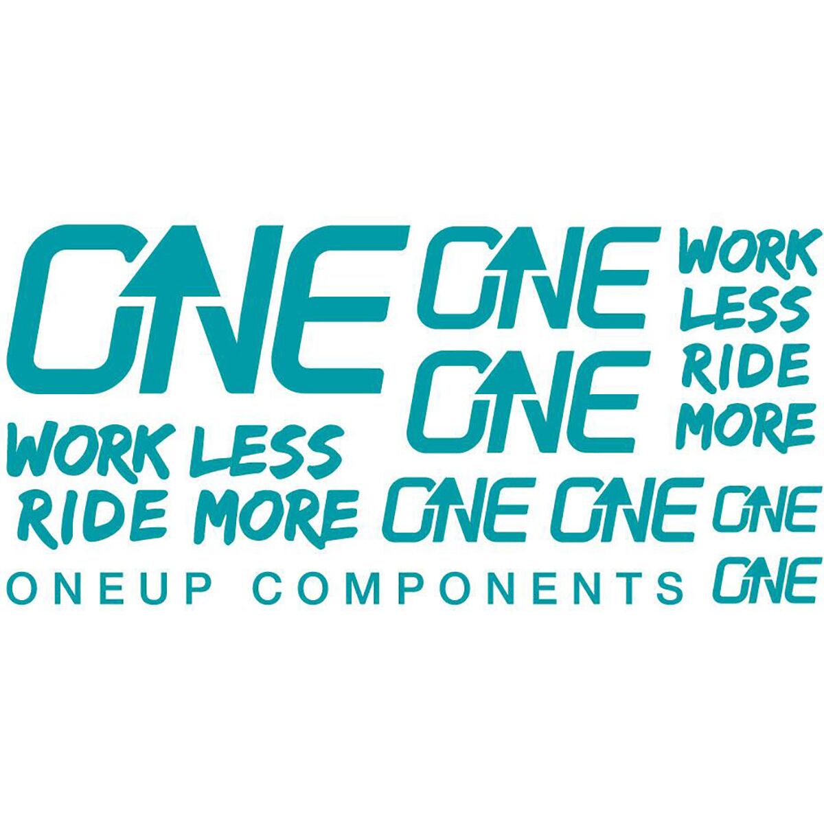 Image of OneUp Components Handlebar Decal Kit Turquoise, Kit