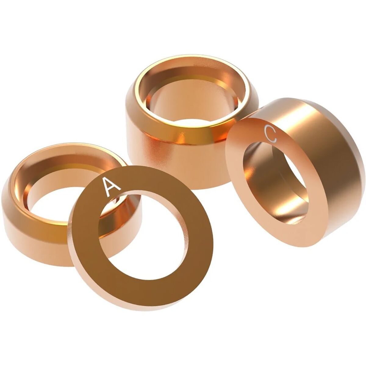 Image of OneUp Components Axle Shim Pack Orange, A-D