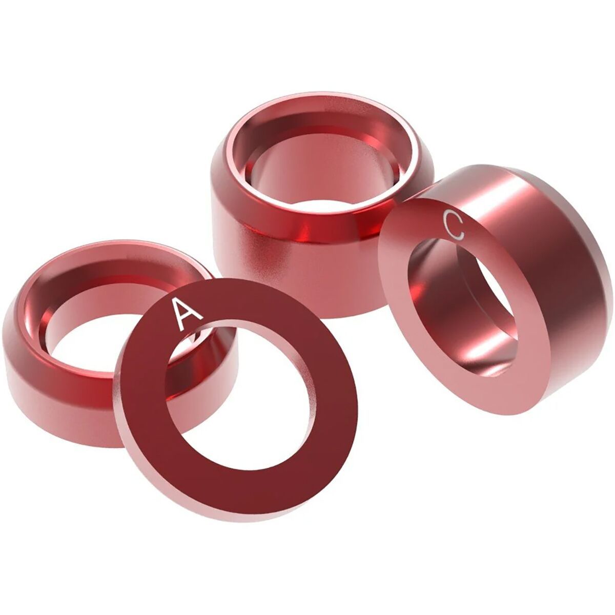 Image of OneUp Components Axle Shim Pack Red, A-D