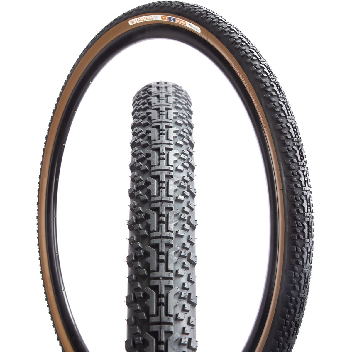 Image of Panaracer GravelKing X1 Tubeless Tire Black/Brown, 700x45