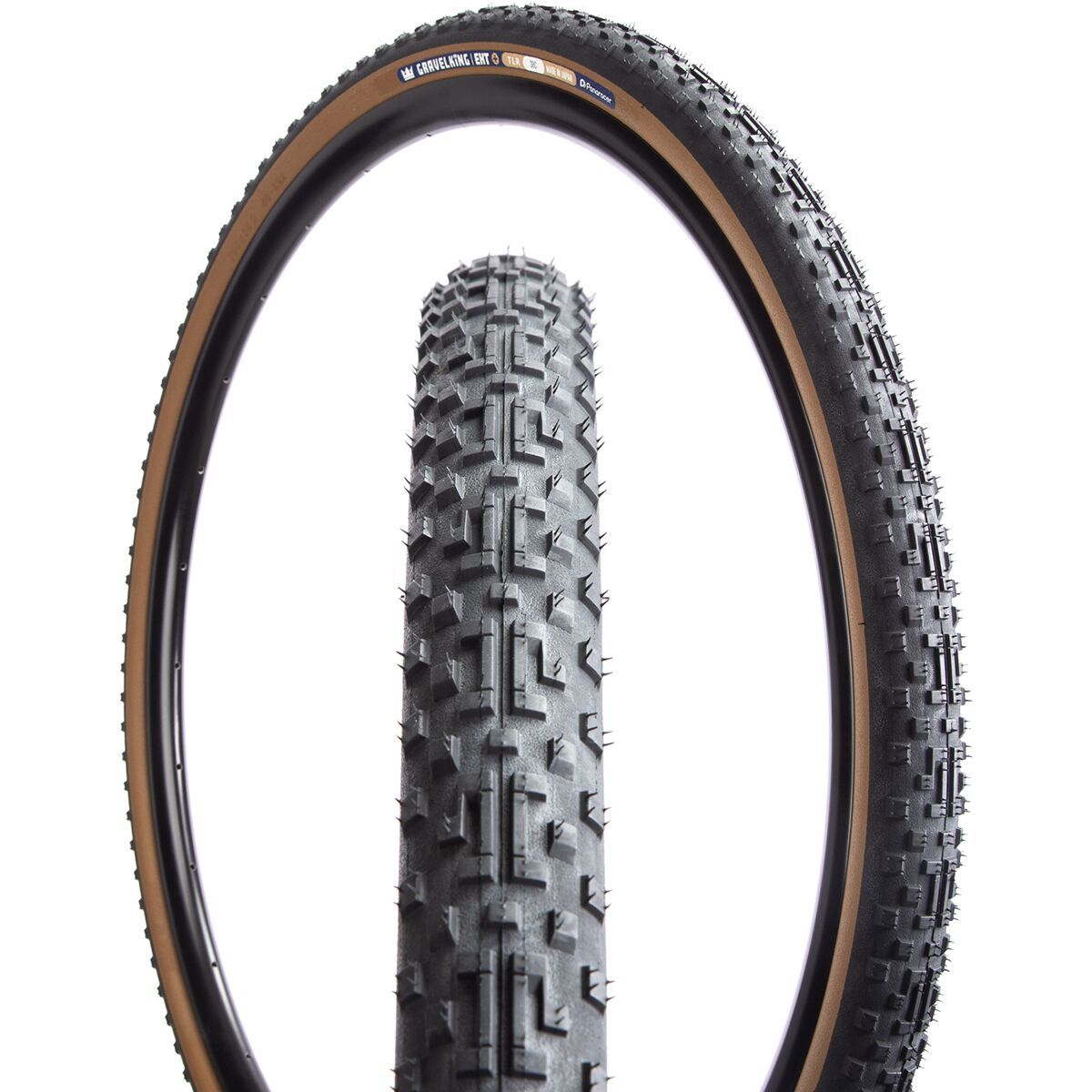 Image of Panaracer GravelKing EXT Plus Tubeless Tire Black/Brown, 700x38