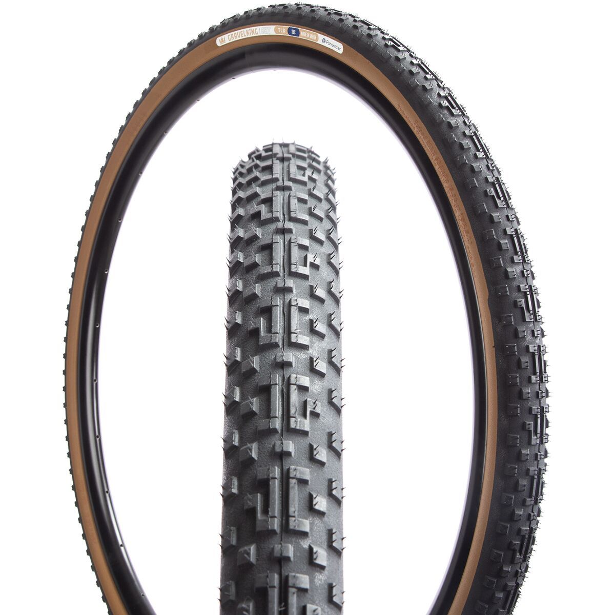 Image of Panaracer GravelKing EXT Tubeless Tire Black/Brown, 700x45
