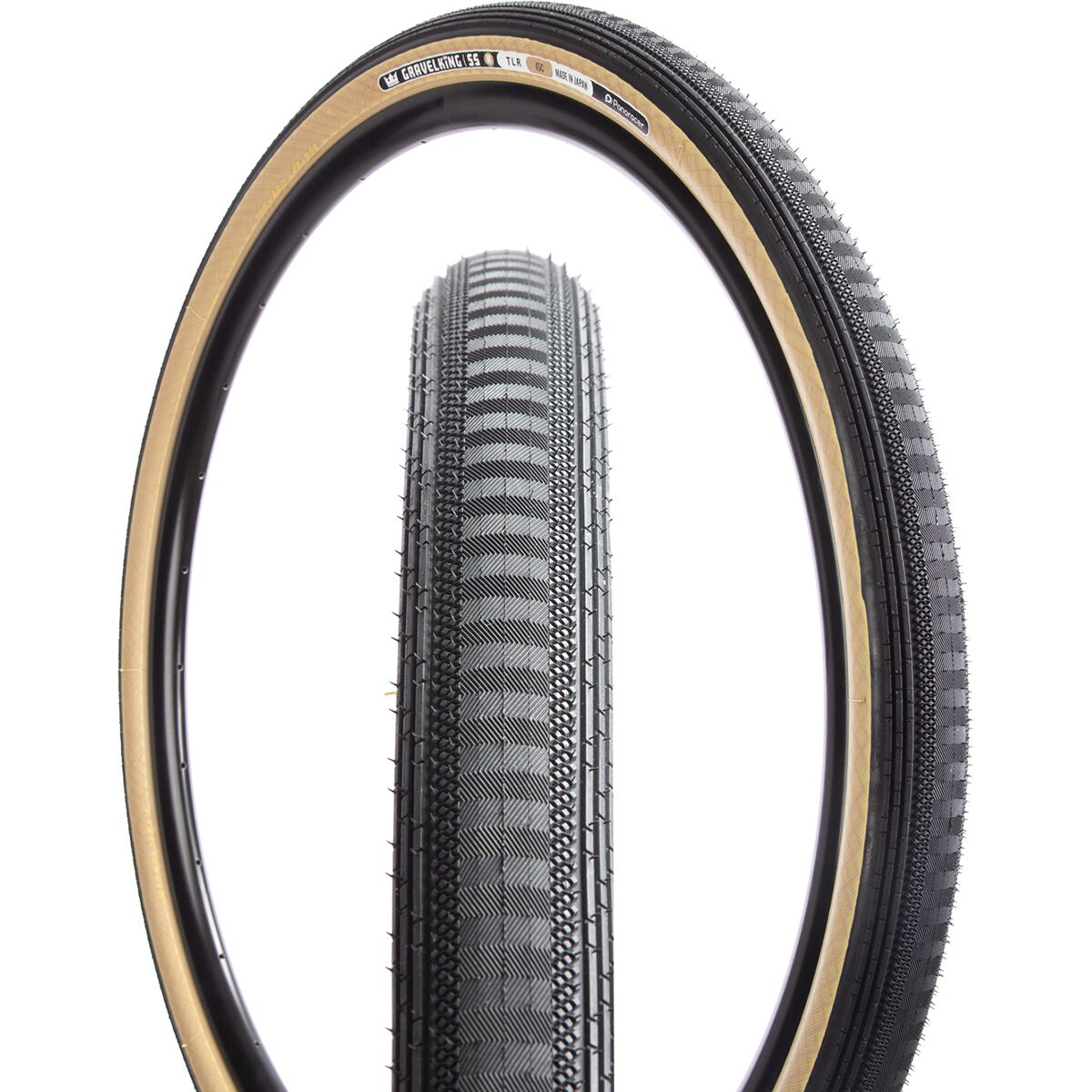 Image of Panaracer GravelKing SS R Tubeless Tire Black/Amber, 700x35