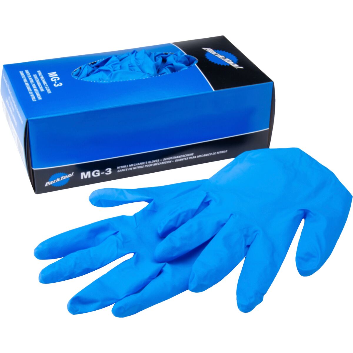 Image of Park Tool MG-3 Nitrile Mechanics Glove Blue, X-Large