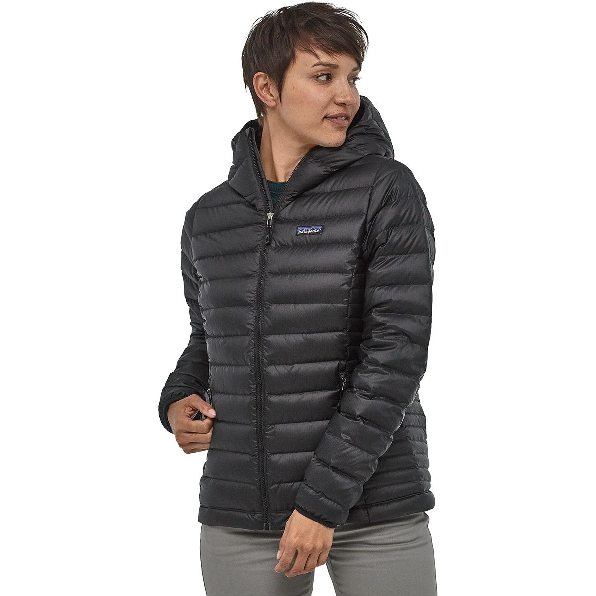 Down Sweater Full-Zip Hooded Jacket 