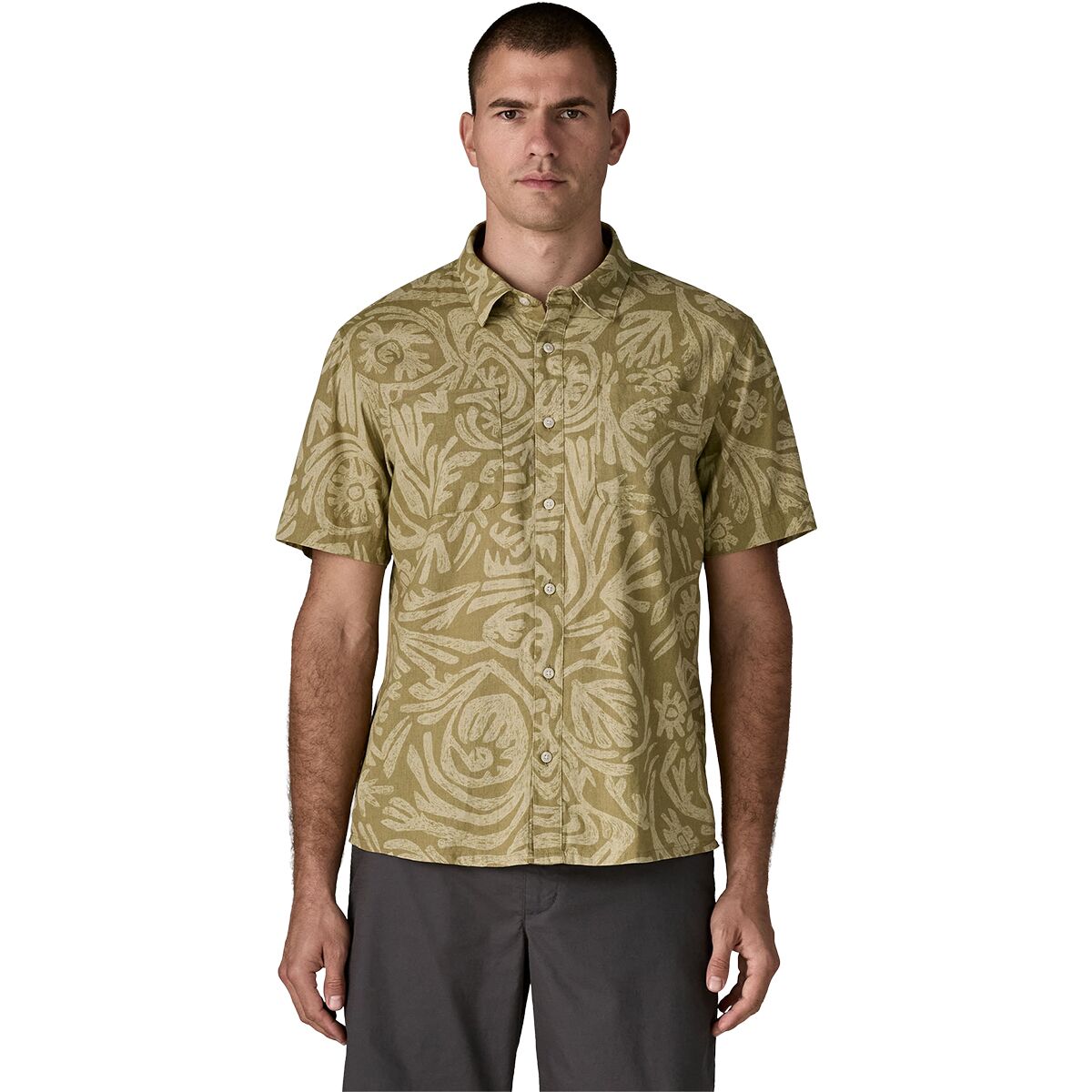 Image of Patagonia Back Step Shirt - Men's Earthen: Weathered Stone, XL