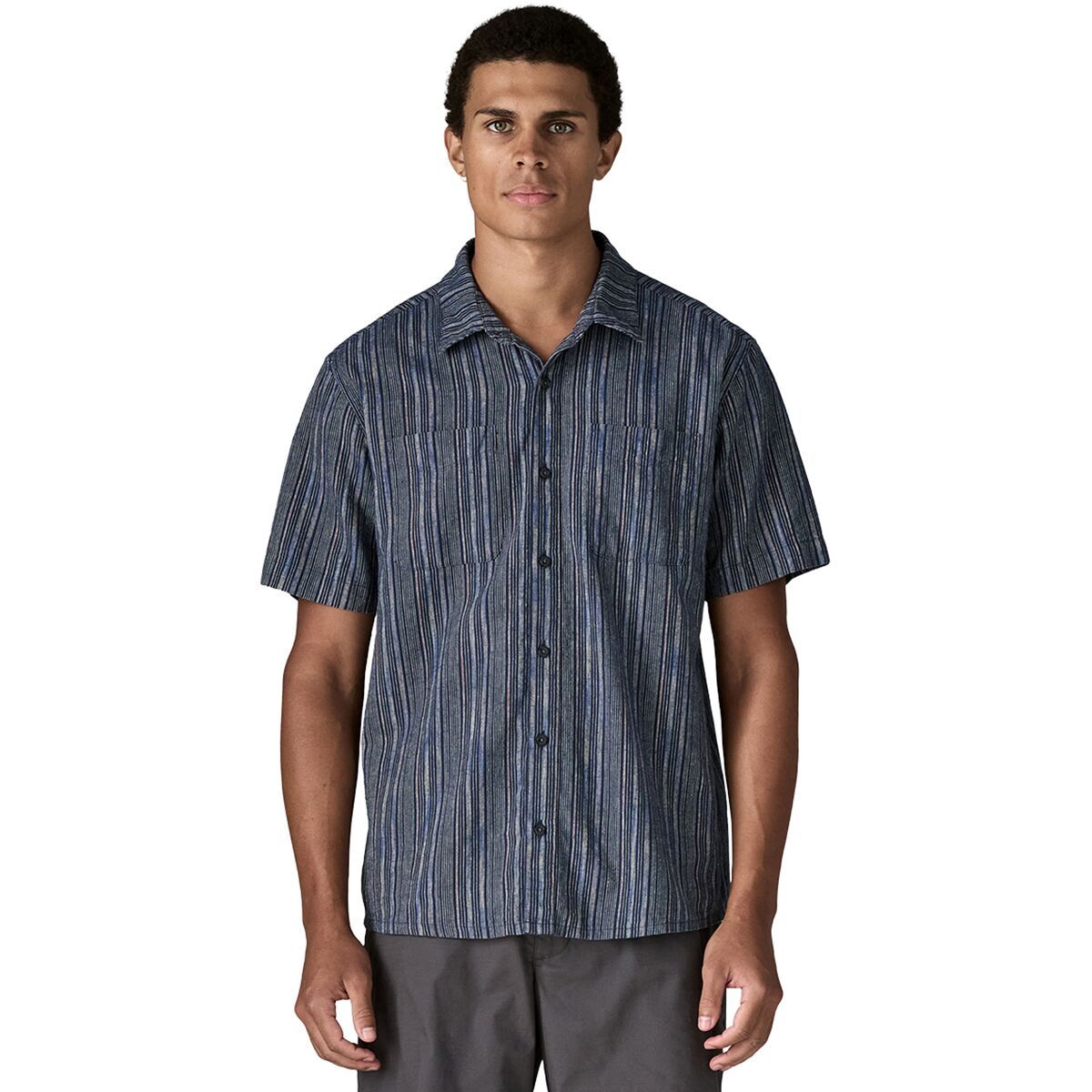 Image of Patagonia Back Step Shirt - Men's Rapids: New Navy, L