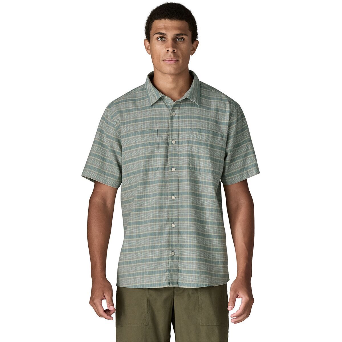 Image of Patagonia Back Step Shirt - Men's Stroll: Blue Sage, M