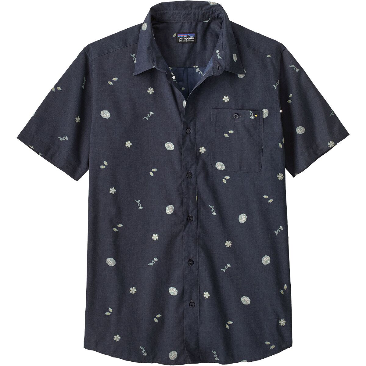 Image of Patagonia Go To Button-Up Shirt - Men's Fall Flurry/New Navy, M