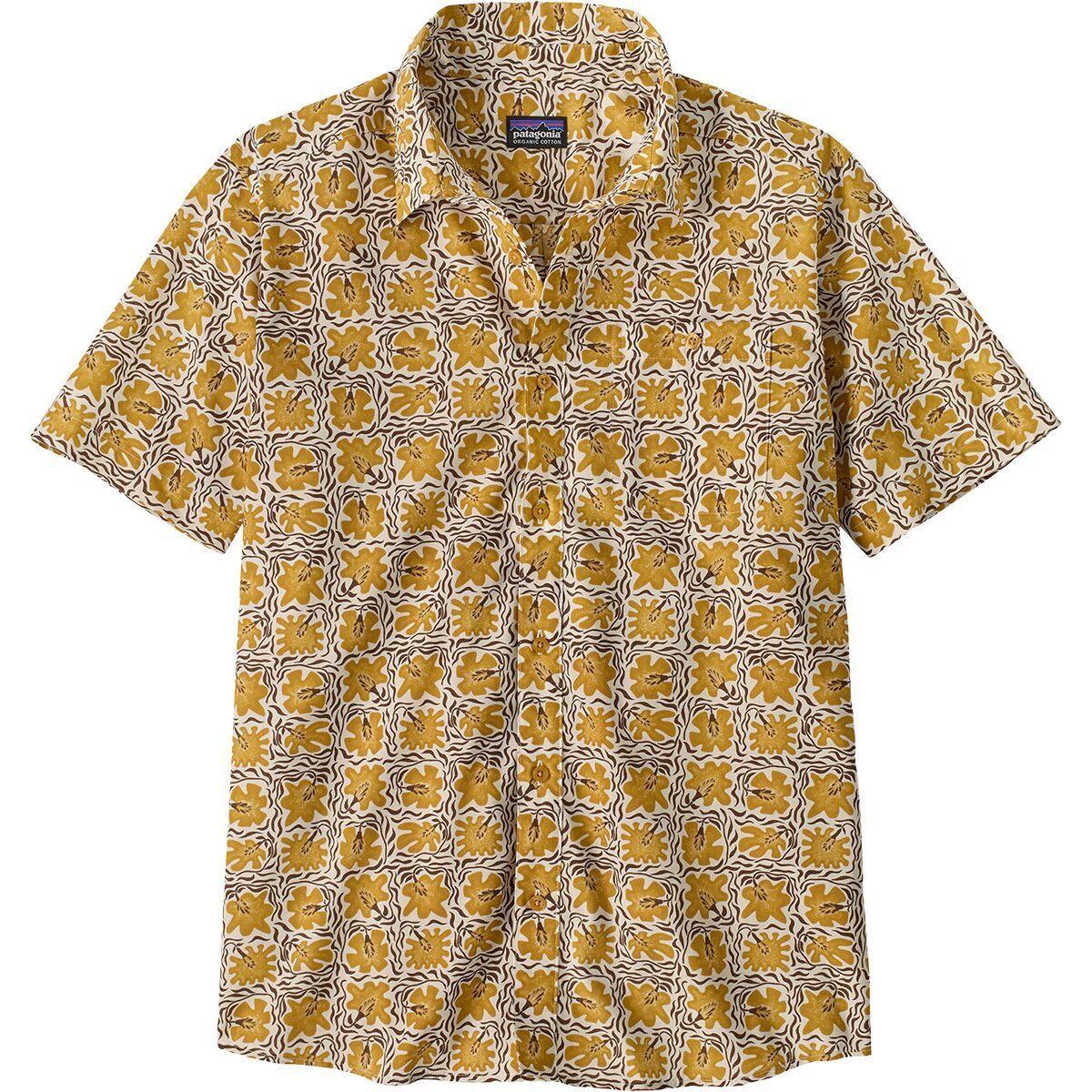 Image of Patagonia Go To Slim Fit Shirt - Men's Future Flowers: Natural, S