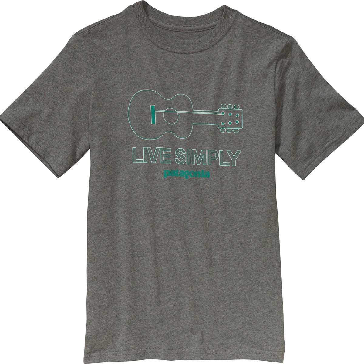 Patagonia Live Simply Guitar T Shirt Short Sleeve Boys Kids