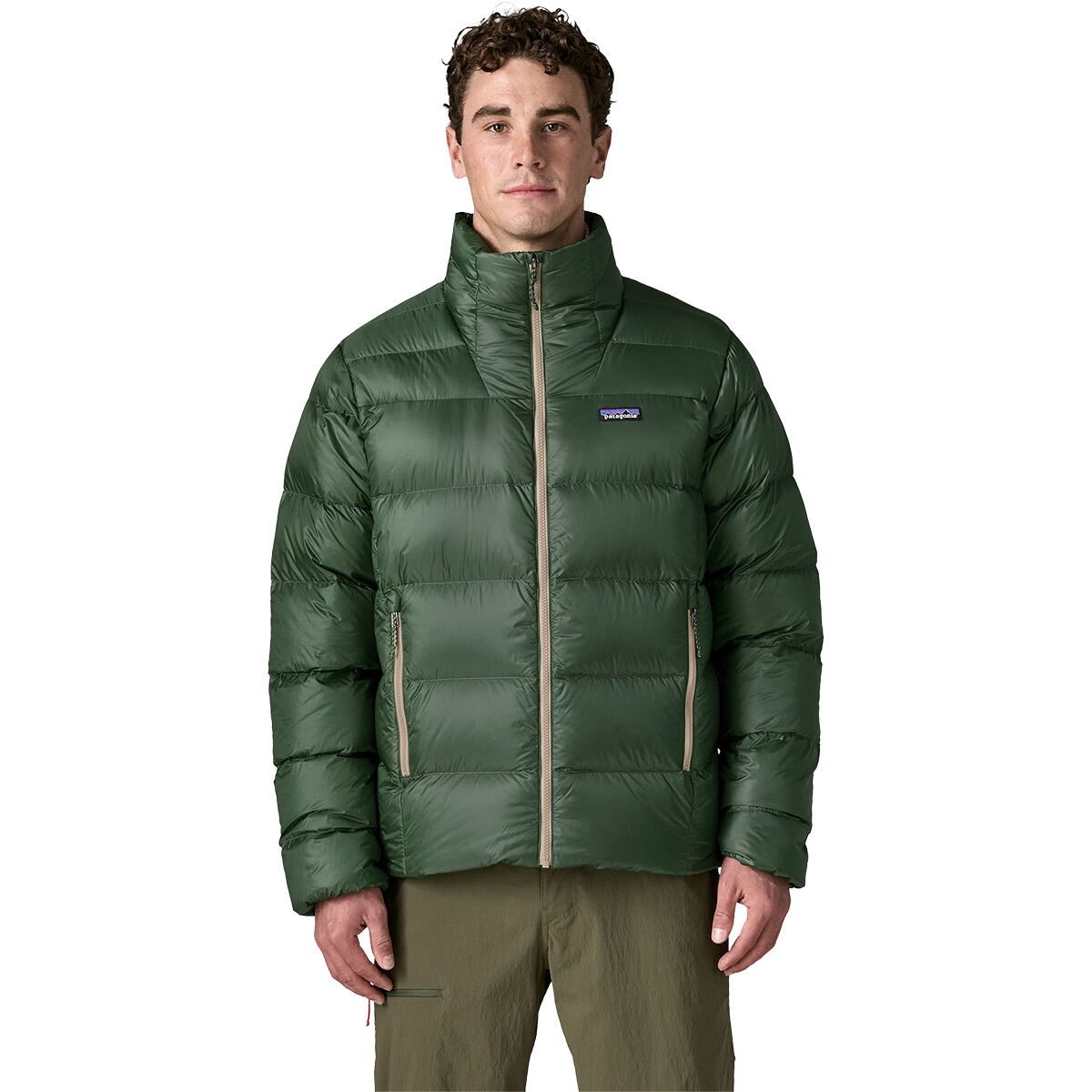 Image of Patagonia Fitz Roy Down Jacket - Men's Canopy Green, L